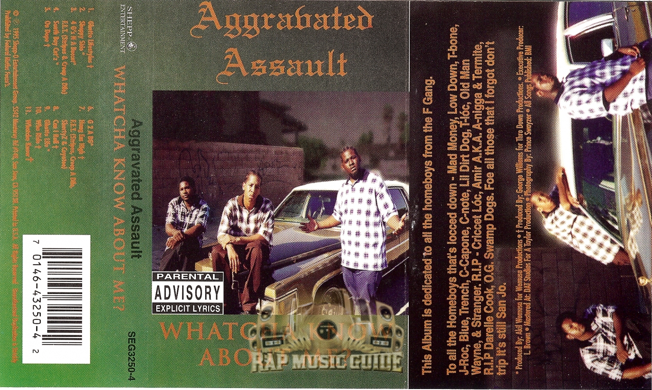 Aggravated Assault - Whatcha Know About Me?: Cassette Tape | Rap